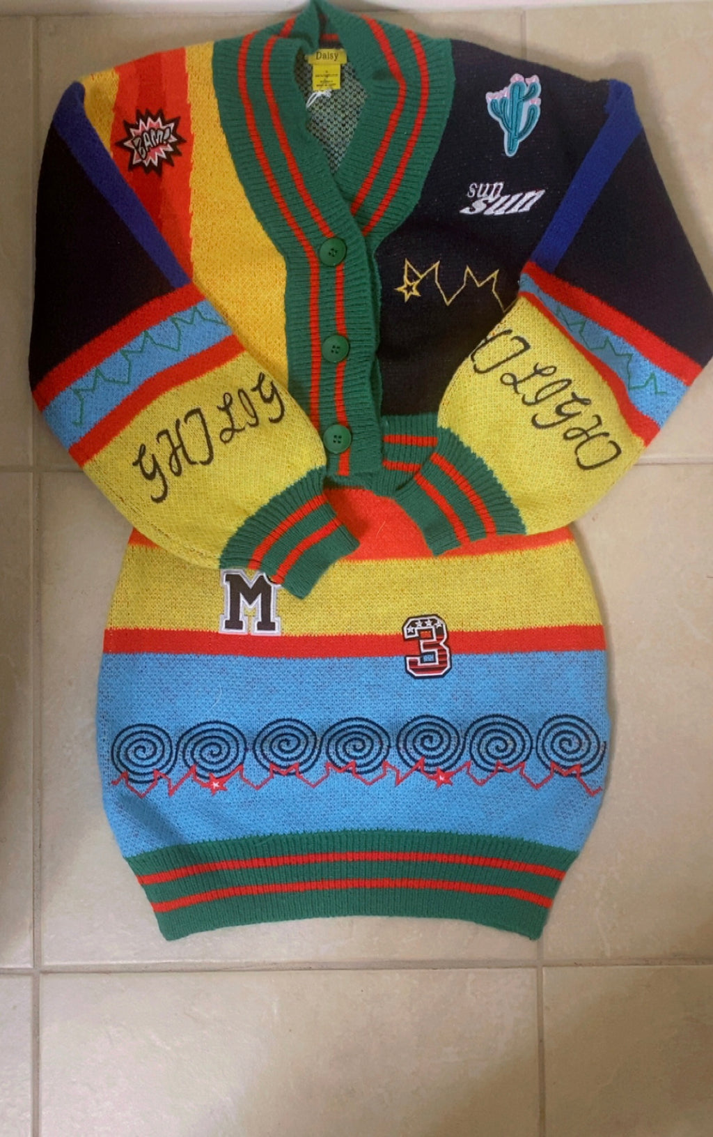 Color Block Knit Set